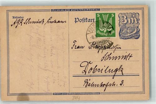 04895 O7900 Falkenberg , Elster Ganzsache