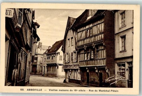 Abbeville altes Haus aus dem 16. Jahrhundert Rue du Marechal Petain