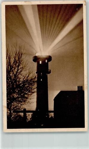 Wangerooge WK II Leuchtturm Reichswinterhilfe-Lotterie 1934/35 Abendaufnahme