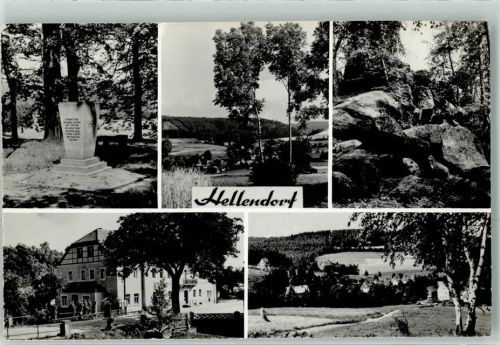 01816 O8302 Kurort Berggießhübel - Gedenkstein am Grenzübergang Hellendorf
