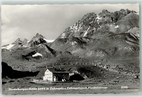 Ischgl Heidelberger Hütte Zahnspitze Zahnspitzjoch Fluchthörner Hüttenstempel