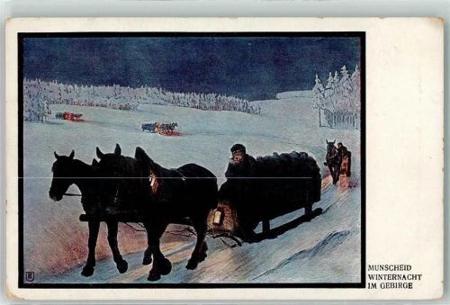 Munscheid Winternacht im Gebirge