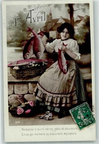 1912 1 April Frau Fisch Spruch
