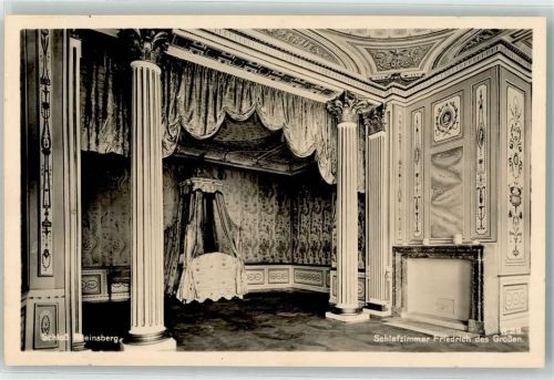 Rheinsberg Schloß Rheinsberg Schlafzimmer von Friedrich dem Großen