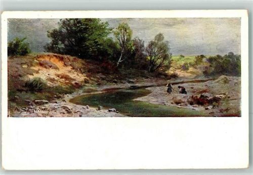 1907 Landschaft Fluss