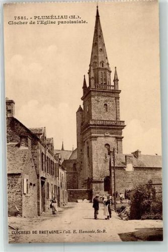 Plumeliau Kirche Clocher de l´ Eglise paroissiale