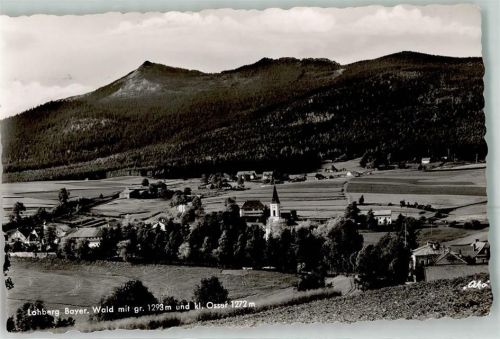 Lohberg mit Gr. und Kl. Osser und Pfarrkirche St. Walburga