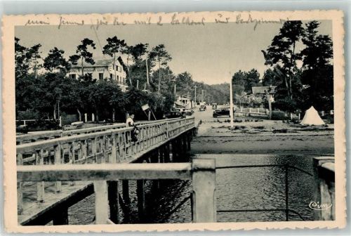 Bordeaux Le Grand Piquey Plage Gironde Quartier Bellevue Auto Brücke Cafe Gasthaus Hotel Ort lt. Recherche
