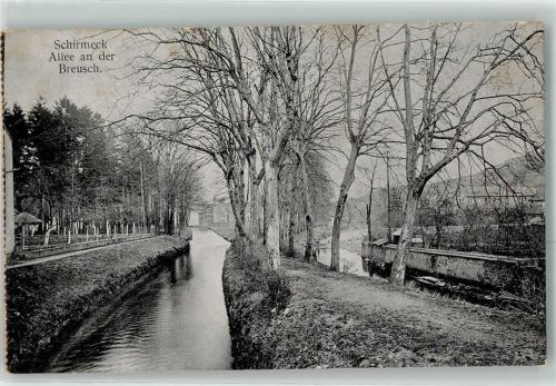Schirmeck 1918 Allee an der Breusch