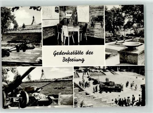 Seelow Gedenkstätte der Befreiung nach sowjetischer Lesart Feldhaubitze Panzer T34