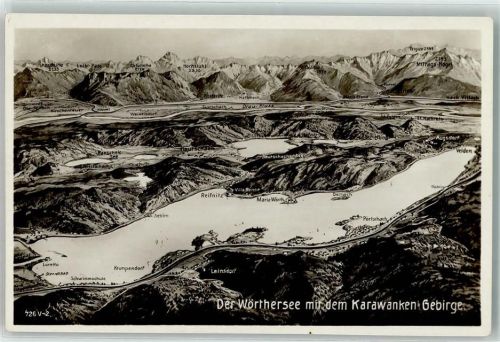 Maria Wörth Der Wörthersee Karawanken Gebirge