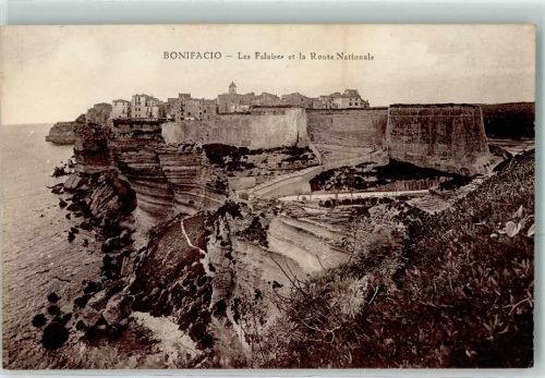 Bonifacio les Falaiser et la Route Nationale