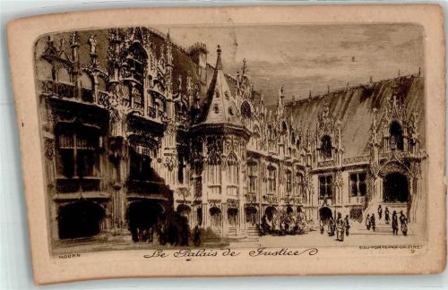 Rouen la Palais de Justice Scan verzogen