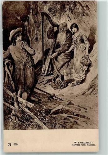 sign.Friedrich W. Goethes Leben Harfner und Mignon Verlag Ackermann Nr.1379 Serie 108