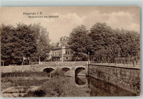Haguenau Moderbrücke am Bahnhof