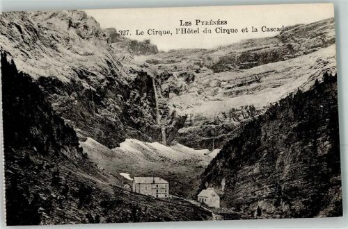 Gavarnie Wasserfall le Cirque l`Hotel du Cirque