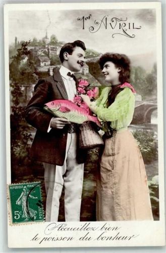 1908 1 April Fisch Rosen