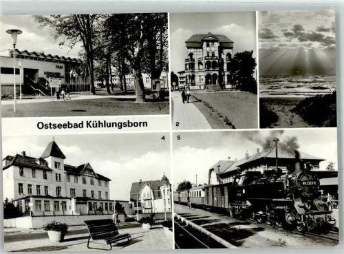 Kühlungsborn FDGB-Meerwasserschwimmhalle Erholungsheim Schloß am Meer Gasthaus Jochen Weigert Molli 9923236 Bahnhof