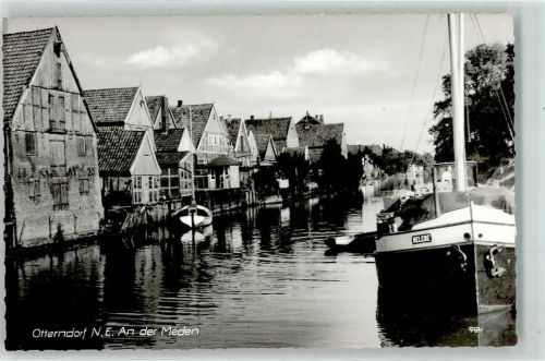 21762 W2178 Otterndorf , Niederelbe - An der Meden Frachtschiff