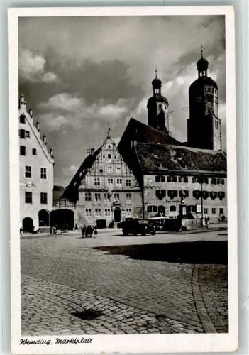 Wemding Marktplatz Oldtimer
