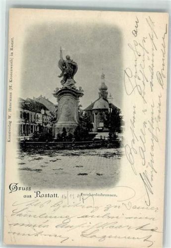 Rastatt 1907 Bernhardsbrunnen