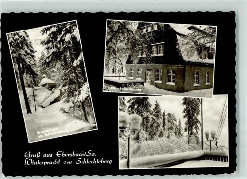 Ebersbach Winter Wasserhaus am Schlechtsberg Humbold Baude