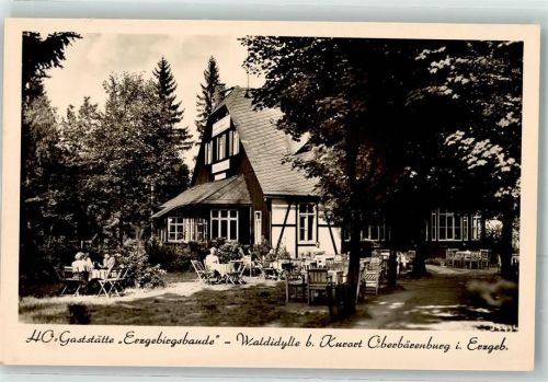 01773 O8242 Oberbärenburg - HO-Gasthaus Erzgebirgsbaude Gartenwirtschaft