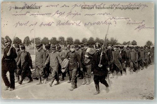 Wünsdorf 1915 Franzosen Transport