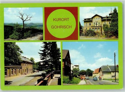 Gohrisch Blick zum Königstein und zum Lilienstein Kneipp Kurbad FDGB- Heim Erholung