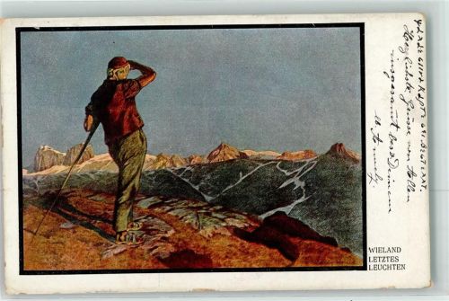 1914 Letztes Leuchten sign.Wieland