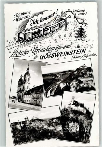 Gößweinstein Burg Eisenbahn Fränkische Fchweiz