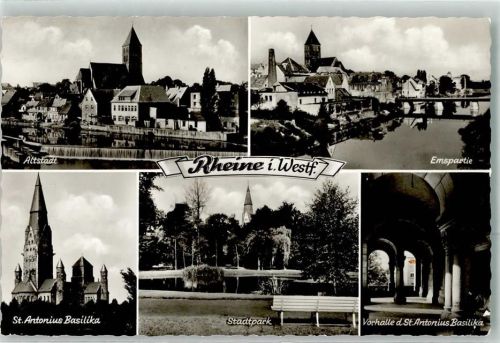 Rheine Kirche St. Antonius Stadtpark 4. Grenzlandschau 1968