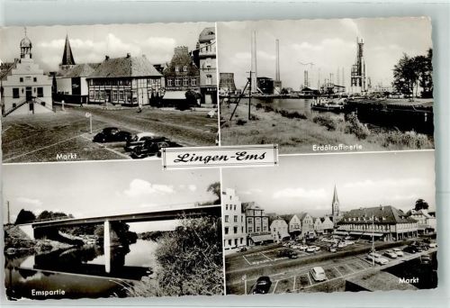 Lingen Markt Rathaus Erdölraffinerie Emsbrücke