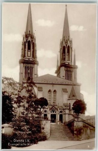 Oelsnitz Ev. Kirche Trinks Postkarte