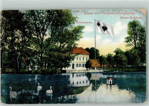 Altengrabow 1912 Kommandantur des Truppenübungsplatz Schwan Entenhaus