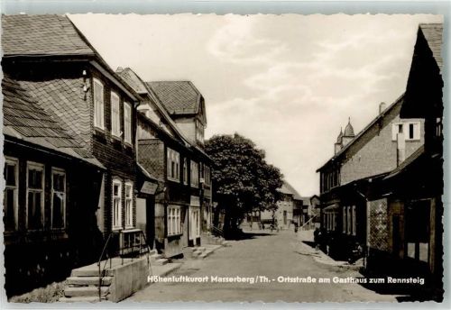 Masserberg Ortsstraße Gasthaus zum Rennsteig
