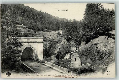 Laveissiere 1910 le Lioran le Tunnel de la Route
