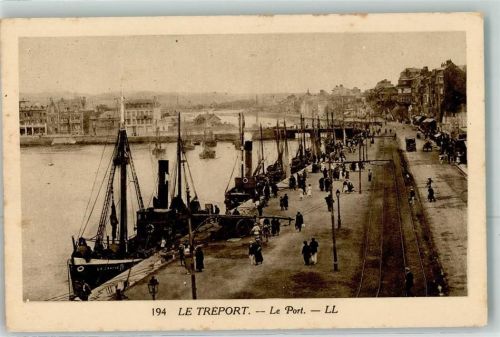Le Treport Hafen Fischerboot Oldtimer