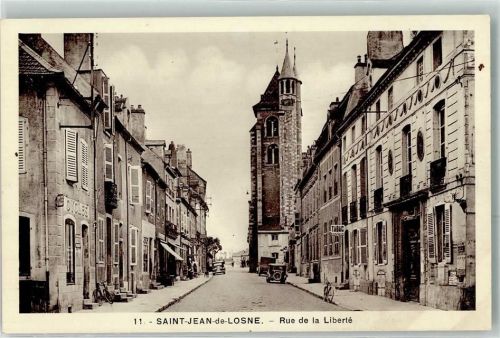 Saint-Jean-de-Losne Rue de la Liberte Oldtimer Fahrrad