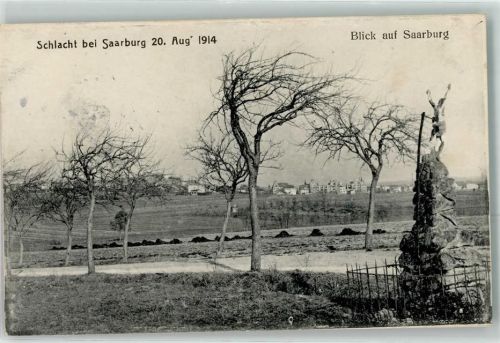 Sarrebourg 1914 Schlacht bei Saarburg 20. August Kreuz