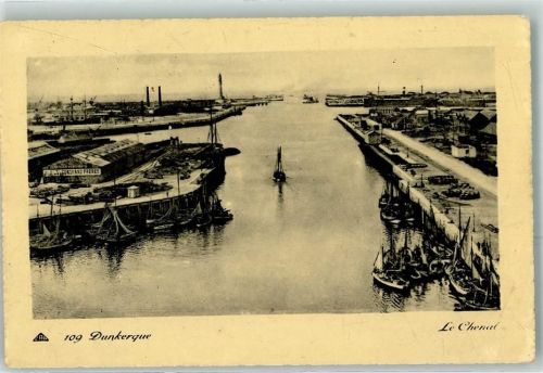 Dunkerque der Kanal Fischerboot Leuchtturm