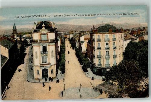 Clermont-Ferrand Avenue de la Gare et Avenue de la Croix Morel G. d`O.
