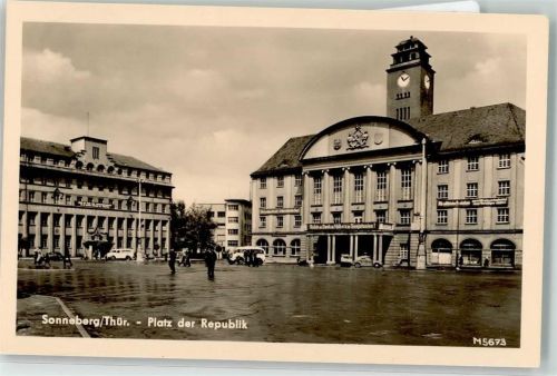 Sonneberg Platz der Republik Oldtimer
