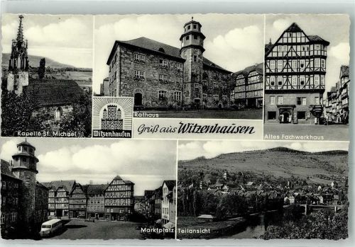 Witzenhausen Kapelle St.Michael Marktplatz Altes Fachwerkhaus Omnibus