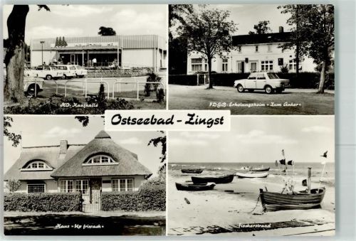 Zingst HO-Kaufhalle FDGB-Erholungsheim Zum Anker Haus Up friwach Fischerstrand