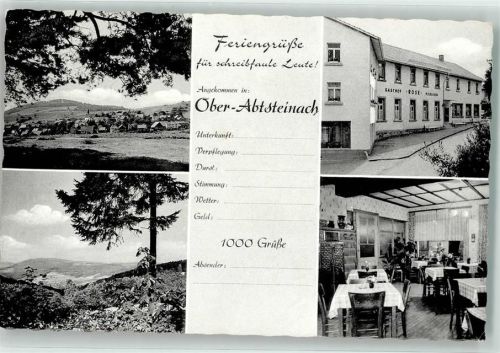 Ober-Abtsteinach Gasthaus Pension Zur Rose