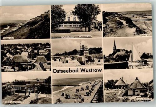 Ostseebad Wustrow Gasthaus Fischlandcafe Schwimmbad Strand Strand- Hotel Hafen