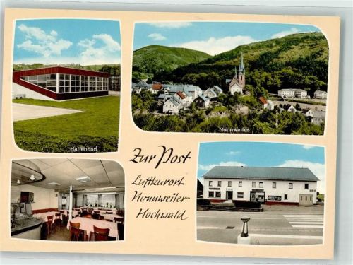 Nonnweiler Hallenbad Gasthaus Zur Post St. Hubertus Kirche