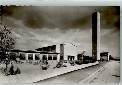 68535 W6803 Edingen-Neckarhausen Foto AK Bruder Klaus Kirche Kindergarten Foto Metz