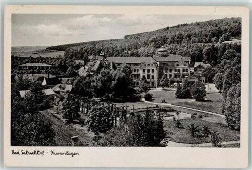 Bad Salzschlirf 1943 Hotel Badehof mit Kuranlagen